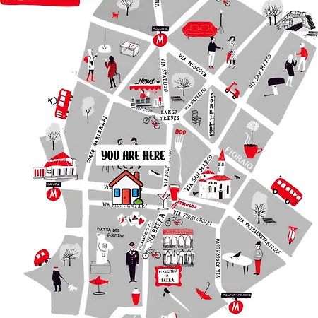 Brera Mini Studio - Duomo - Castello Sforzesco - Lanza Metro M2 Apartman Milánó